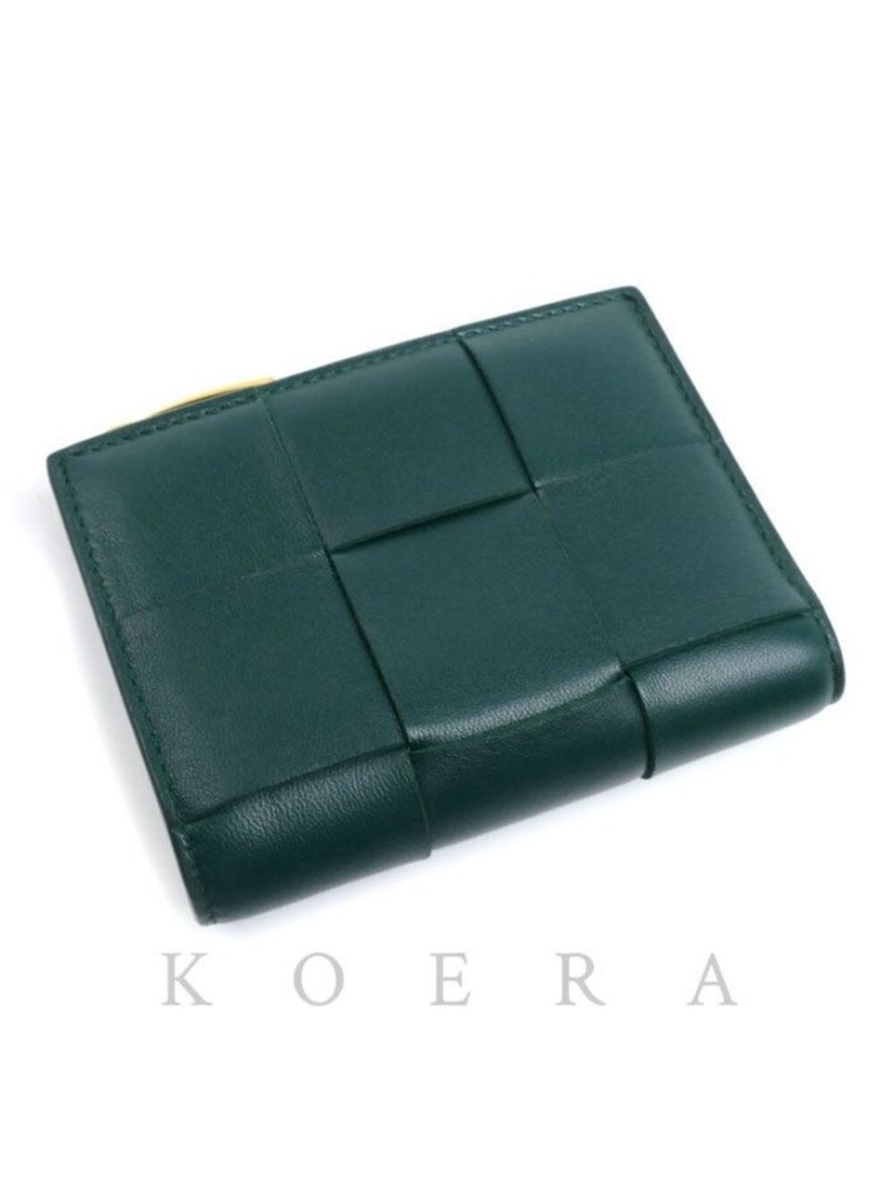Bottega Veneta Cassette Small Bifold Wallet Emerald Green